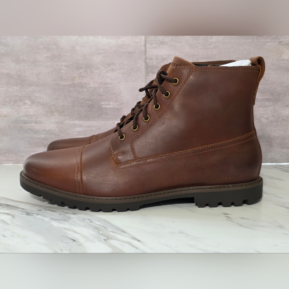 Brown Leather Men's Boots - Picture 2 of 7